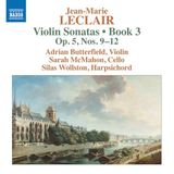 Outhere Naxos Leclair: Violin Sonatas, Book 3 - Op. 5, Nos. 9-12 (CD)