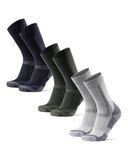 DANISH ENDURANCE Wandelsokken - Ademend Merino Wol met Blarenbescherming - Unisex - 3 Paar - Maat 39-42
