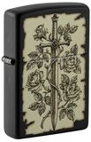 Zippo Stormaansteker, Medieval Swords, matzwart