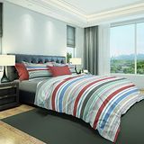 Homemania 014115 Lucas Beddengoedset voor het bed, meerkleurig, 250 x 200 cm