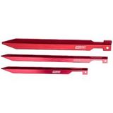 Helsport sardines 20cm, 10 pièces, rouge, aluminium