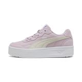 PUMA Court Lally Skye Suede sneakers voor Dames, Roze/Wit, Maat 38