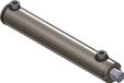Sparepartsholland Hydraulische Cilinder Dubbelwerkend Standaard 25/16/300 - Zwart - Metaal - 1 Jaar Garantie