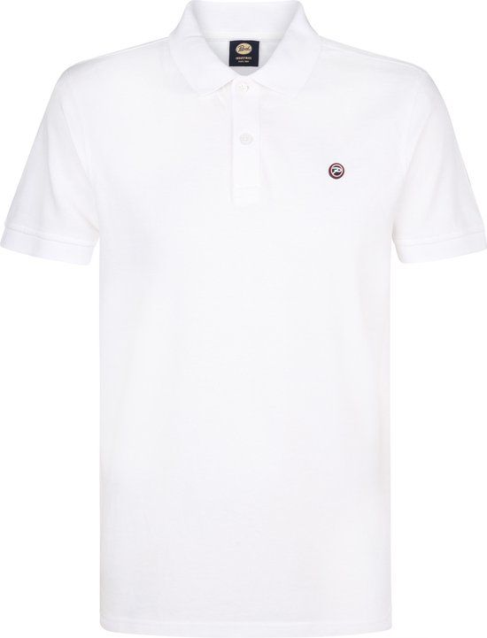 Petrol Industries Heren Polo Shirt - Korte Mouw - Katoen - Herenkleding - Wit - Maat L
