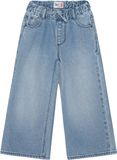 Noppies Jeans wide leg fit - Washed Blue - Maat 110
