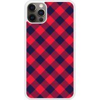 Tartan Rouge Bedrukt siliconen hoesje compatibel met iPhone 12 Pro