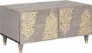 Prolenta Maison Exclusive - Salontafel, grijs, 80 x 50 x 40 cm, massief mangohout