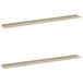 VidaXL Wandschappen 2 st 115x9x3 cm wit en sonoma eikenkleurig