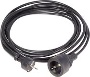 HAWA 1008294 Stroom Verlengkabel 16 A Zwart 5.00 m H05VV-F 3G 1,5 mm²