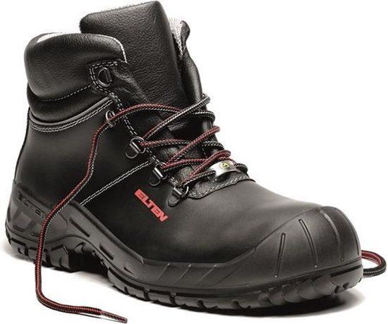 Elten Werkschoenen RENZO Mid ESD S3 Zwart Leer Unisex Maat 46