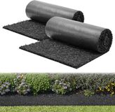 VEVOR Rubberen Mulchmat, 2 Rollen, 244x59 cm, 1.3 cm Dik, Zwart