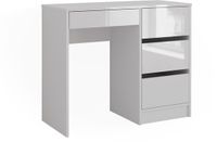 Vicco Sherry Bureau – 90 x 40 cm met laden Wit Hoogglans