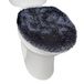 SoHome Spa Step Luxe Pluche Chenille Shag Machine Wasbaar Ultra Zachte Standaard Toilet Deksel Cover 47 cm x 49,8 cm Blauw
