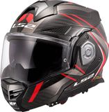 LS2 FF901 Advant X Carbon Future II Systeemhelm - Rood - Maat XXXL