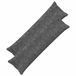 vidaXL Kussensloop 2 st houten donkergrijs 40 x 145 cm
