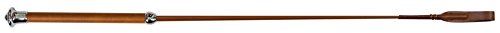 Covalliero Kerbl Gemengde Springgerte Cognac, 65 cm met leren klauw, met Klatsche
