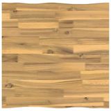 vidaXL Tafelblad Wit Glas 50 x 50 x 3 cm