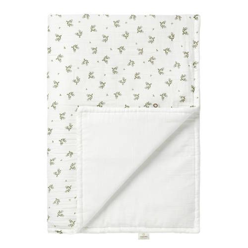 Noppies Baby Comfort Blooming Clover Reversible Baby Crib Blanket - 100x140 cm - Beetle