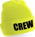 Bellatio Decorations Crew muts/beanie met pompon - onesize - geel