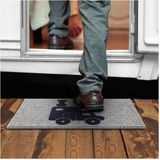 Brunner Hello Camper Mat - Compact Buitenmatje voor Camper - 50 x 25 cm - Blauw/Grijs