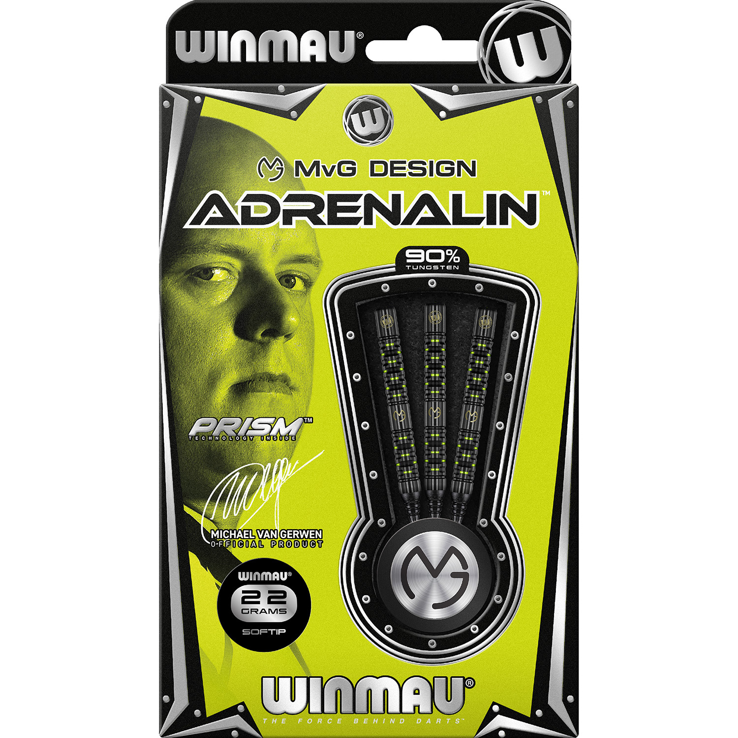 WINMAU Winmau MvG Adrenalin softtip dartpijlen 22 gr.