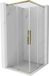 Mexen Rox Duo douchecabine 85 x 85 cm, transparant, or