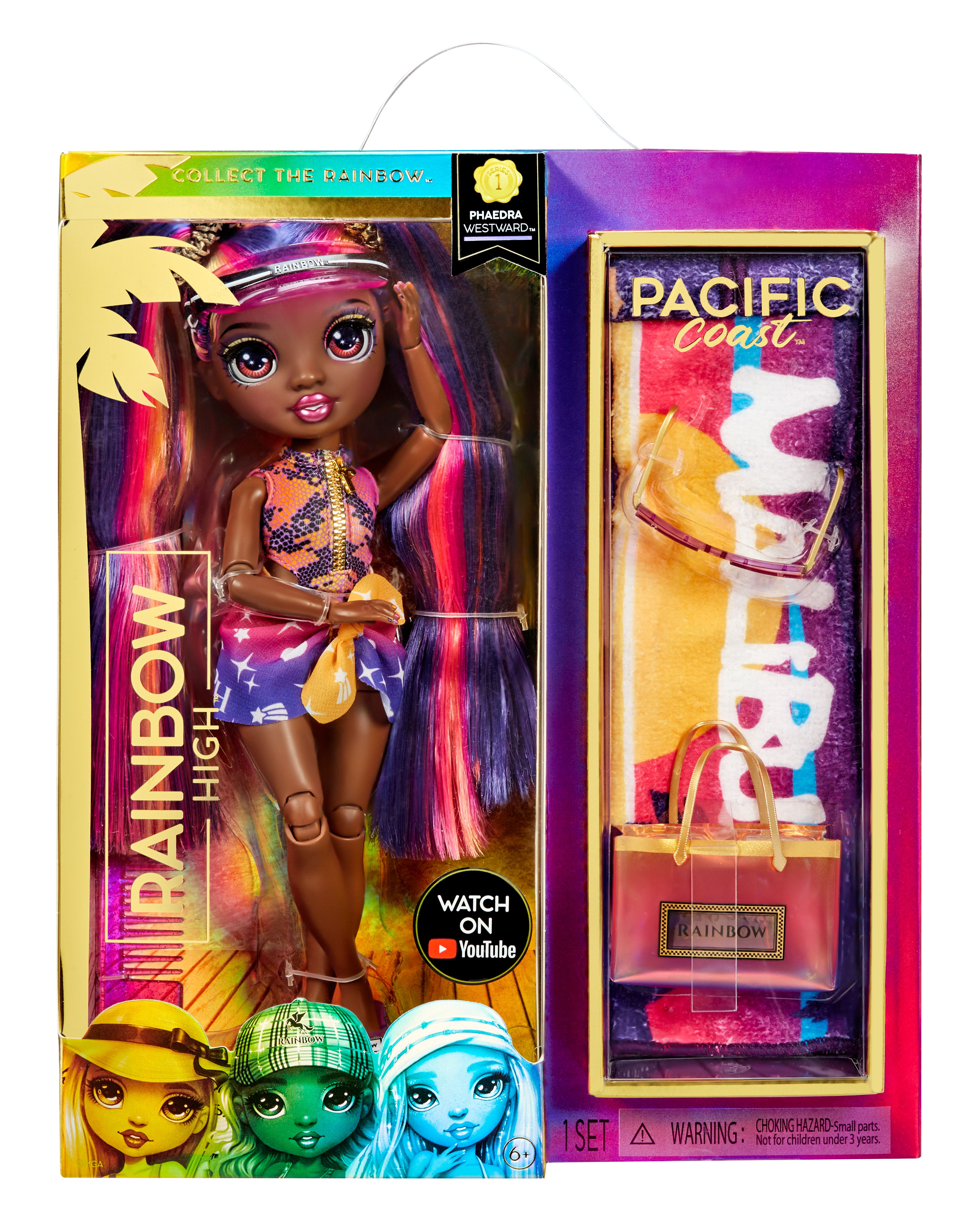 Rainbow High Pacific Coast-pop - Phaedra Westward Fashion Doll