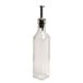 Bouteille pour huile ou vinaigre, verre, carré 250 ml