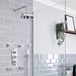 Hudson Reed Elizabeth Kit De Douche Rétro Chromé Et Blanc