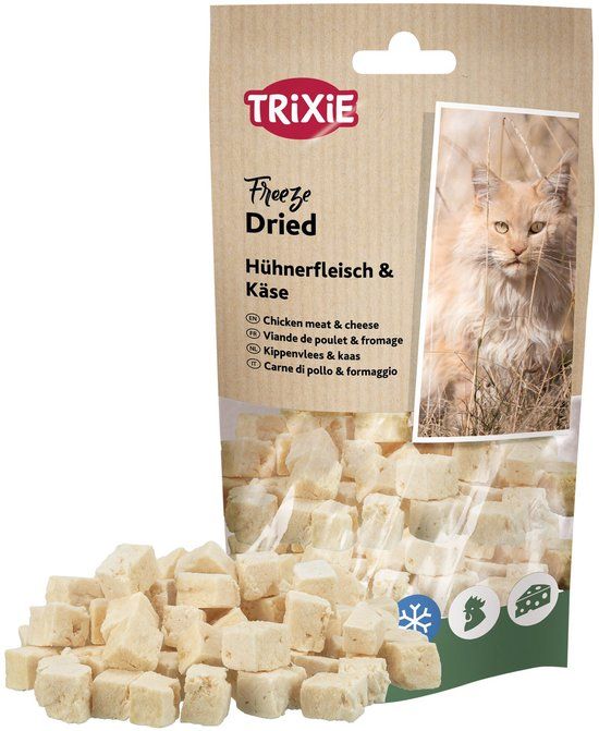 Trixie Kattensnack - Gevriesdroogd Kip en Kaas - 150g