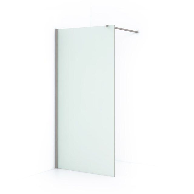 Maxaro Inloopdouche Diamond 100cm 8mm Mat Veiligheidsglas Geborsteld RVS