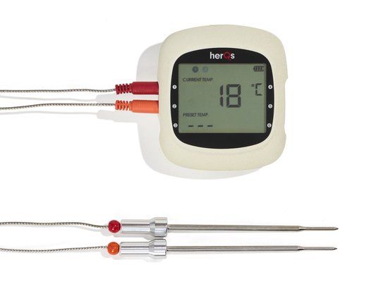 HerQs EasyBBQ Pro BBQ Thermometer - Wireless, Bluetooth, App Controlled