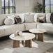 Giga Living Giga Meubel Salontafel Romano - Travertin - Set van 2 - 76x76x30cm