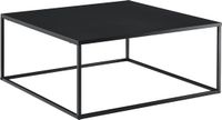 en.casa Salontafel Lebus 38x85x85 cm vierkant metaal zwart