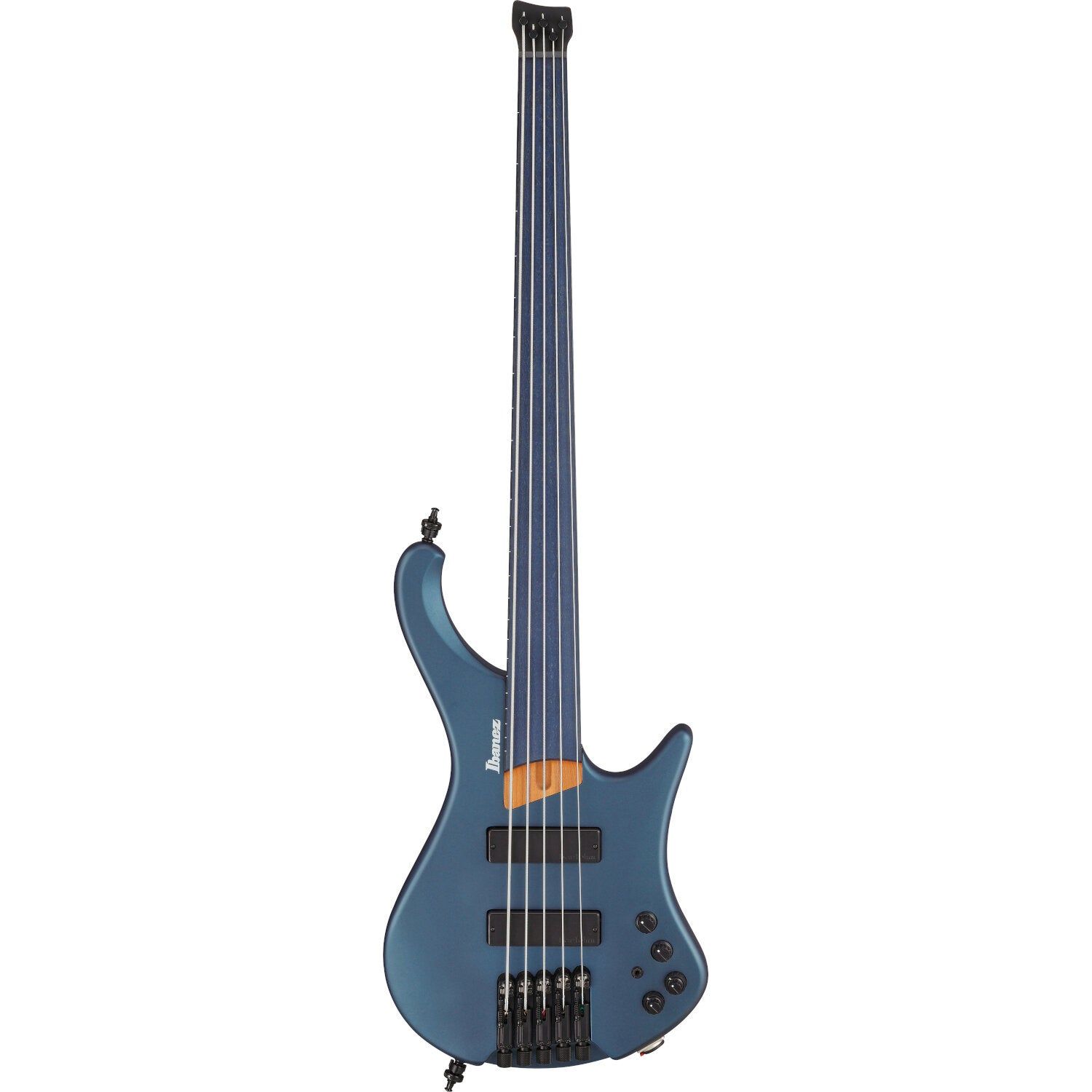 Ibanez EHB1005F Bass Workshop Arctic Ocean Matte 5-String Fretless Headless Electric Bass Guitar with Gig Bag