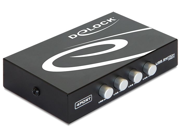 DeLOCK 87634 - Seriële switch box - Zwart