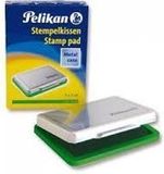 Pelikan Ink Pads in Metal Casing - Green, Silver