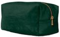 BagBase - Velvet Toiletry/Accessory Case - Dark Emerald - M (23 x 11 x 11 cm)