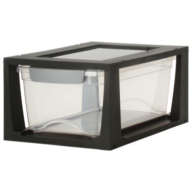 Sunware Omega drawer unit - 6 l - transparant/zwart