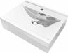 vidaXL Wastafel met overloop 60x46x16 cm keramiek zilverkleurig