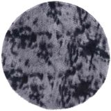 vidaXL - Hoogpolig - vloerkleed - NAVARRA - 160x160 cm - polyester - donkergrijs