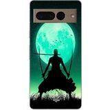 Maniacase Google Pixel 7 Pro Roronoa Zoro drievoudig zwaard volle maan