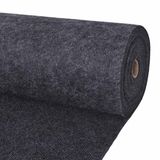 vidaXL Tapijt Antracietkleurig 1,2 x 20 m Polyester