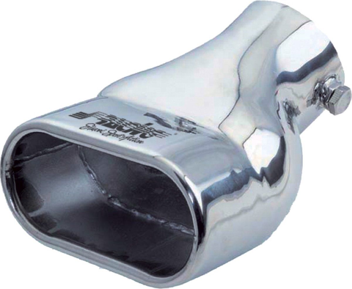 Simoni Racing Uitlaatsierstuk Rechthoekig RVS - 117x68xL190mm - Montage - 63mm