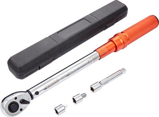 VEVOR Momentsleutel Set 1/2" - 14-204 Nm - Chroom-Vanadium-Staal - Incl. Adapters & Verlengstuk