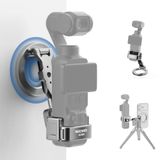 NEEWER Magnetische houder compatibel met DJI Osmo Pocket 3 Xtra Muse 4 4P | Gimbal standaard houder, aluminium, video-opname, accessoire-uitbreiding, 1/4″ gaten, actiecamera-adapter, AC064