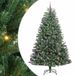 vidaXL Kunstmatige Hinged Kerstboom Groen 240 cm PVC en Metaal