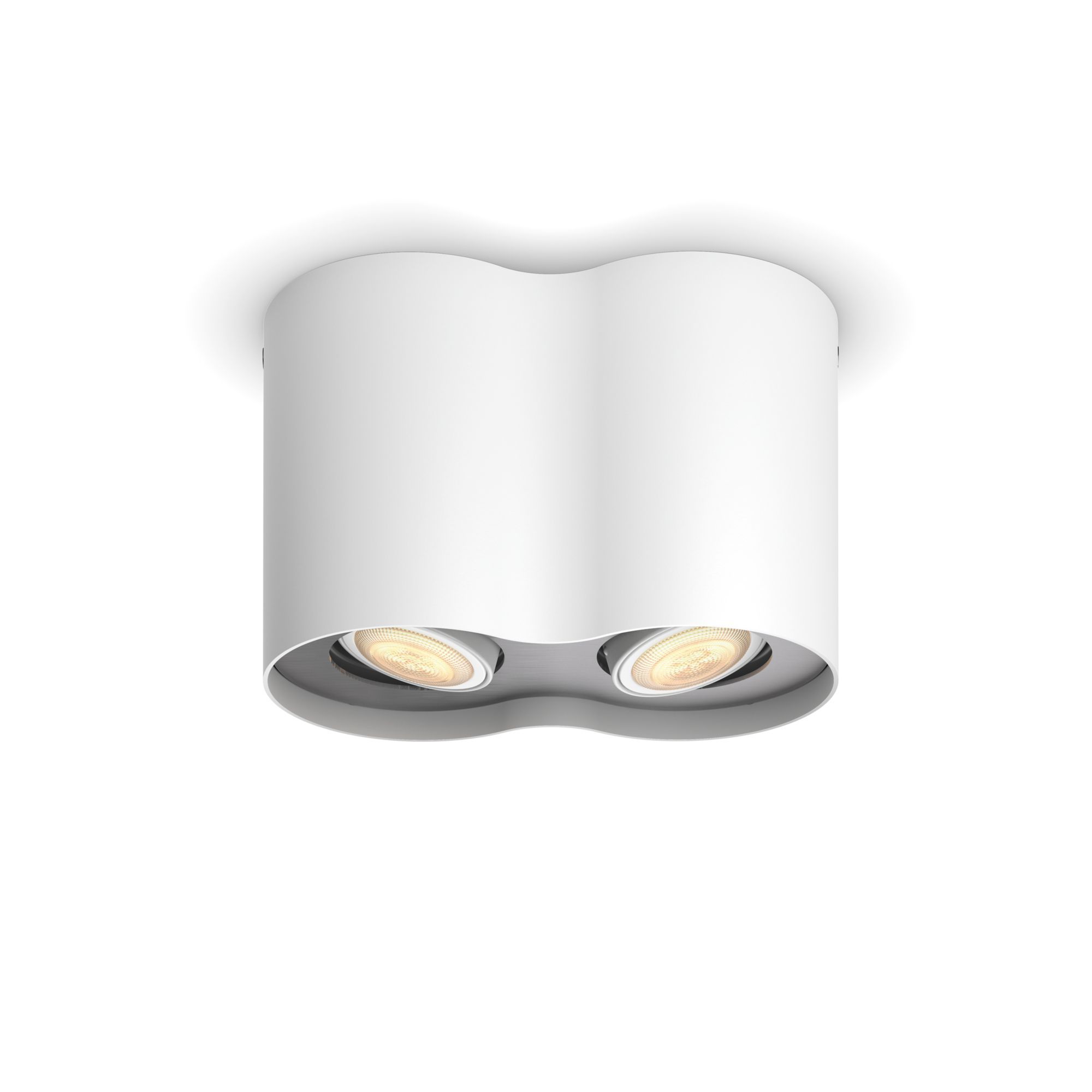 Philips Hue Pillar 2-lichts spotbalk - White Ambiance - GU10 - Wit - Bluetooth - incl. Dimmer Switch