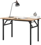 neu.haus Eettafel bureau 120x60x75 - 76,4 cm opvouwbaar beuken en zwart