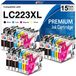 Brother Multipack Cartouches d'encre Compatible avec Brother LC223 (4 Pièces)
